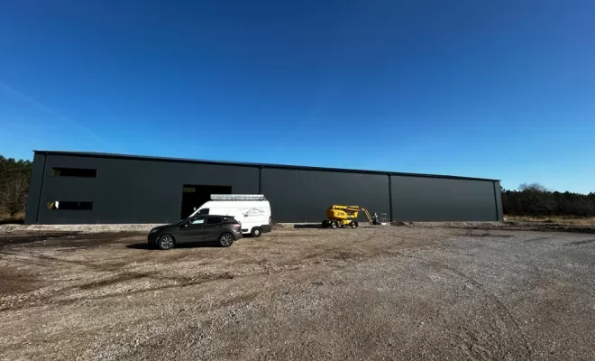 Pose de gouttière aluminium sur bâtiment industriel a saint geours de maremne , Capbreton, MSG