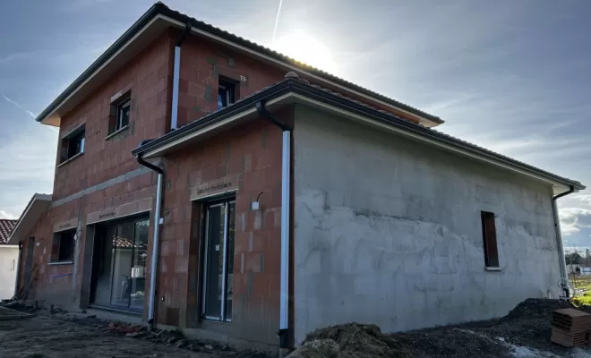 Pose de gouttière aluminium 7016 sur seyresse , Capbreton, MSG