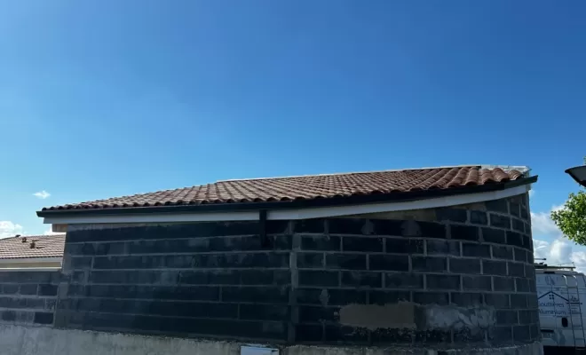Réalisation d'un arrondit en gouttière  sur saint martin d'oney , Capbreton, MSG