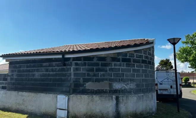 Réalisation d'un arrondit en gouttière  sur saint martin d'oney , Capbreton, MSG