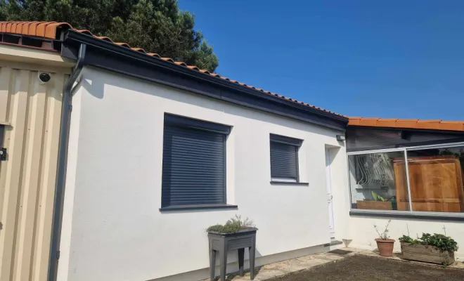 Remplacement gouttière zinc / PVC par de l'aluminium , Capbreton, MSG