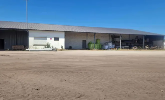 Gouttière aluminium sur batiment agricole proche belin-beliet, Capbreton, MSG