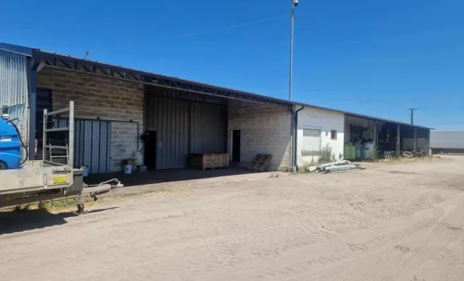 Gouttière aluminium sur batiment agricole proche belin-beliet, Capbreton, MSG