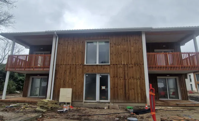 pose de gouttière aluminium 9010 sur Lit  et Mixe  , Capbreton, MSG